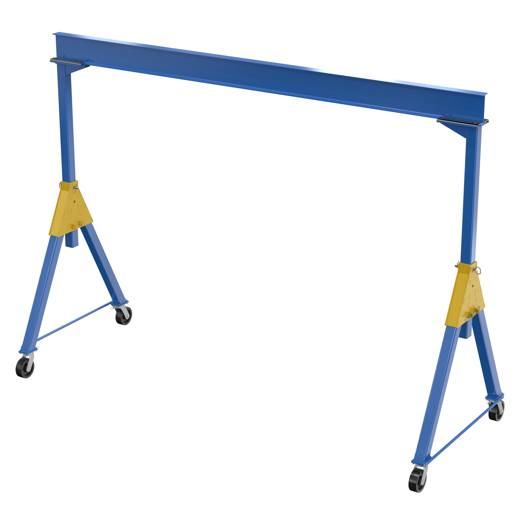 Vestil Steel Knockdown Fixed Crane - 8000-Lb. Capacity, Phenolic Casters, Model# FHSN-8-15